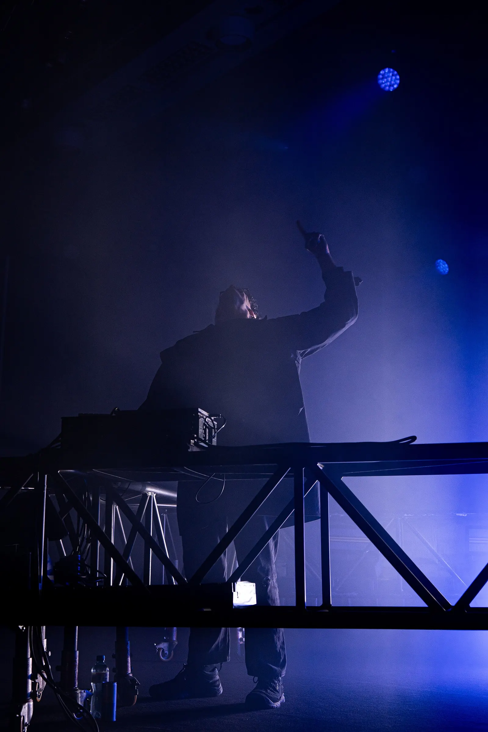 Danny L Harle performing behind a stage setup at Montreux Jazz Festival in July 2026