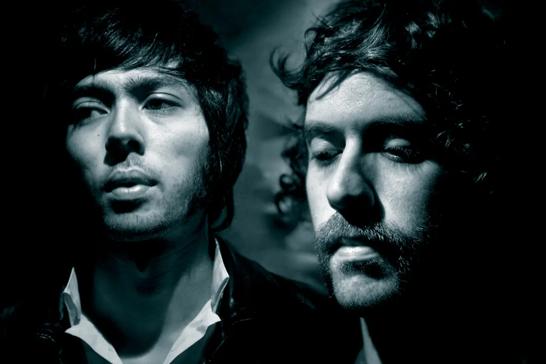 Justice members Xavier de Rosnay and Gaspard Augé photographed in 2007